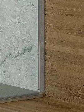 Mampara de ducha cristal fijo 8 mm 200 cm de altura - Serie 7