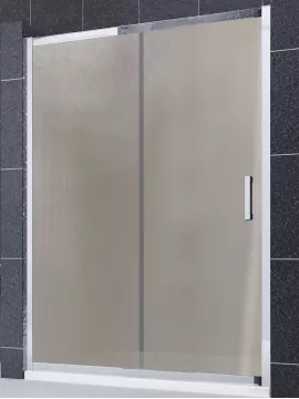 Mampara de ducha frontal 1 fijo con 1 corredera alto 190 cm