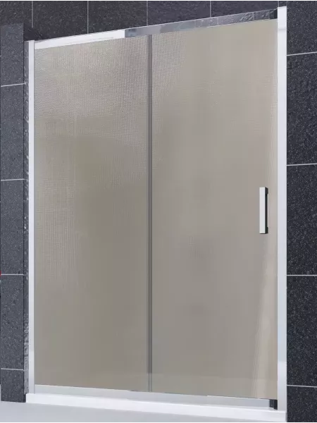 Mampara de ducha frontal 1 fijo con 1 corredera alto 190 cm - modelo Remind