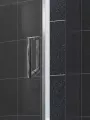 Mampara de ducha frontal 1 fijo con 1 corredera 195 cm - Serie 2