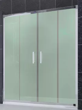 Mampara de ducha frontal 2 fijos con 2 correderas - modelo Remind 2