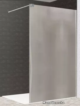 Mampara de ducha cristal fijo altura 195 cm New Glass con toallero - Serie 7