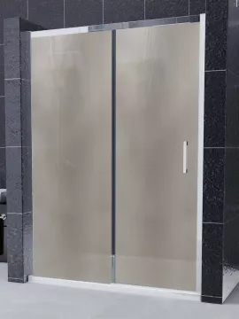 Mampara de ducha Frontal 1 fijo con 1 corredera New Glass - Serie 3