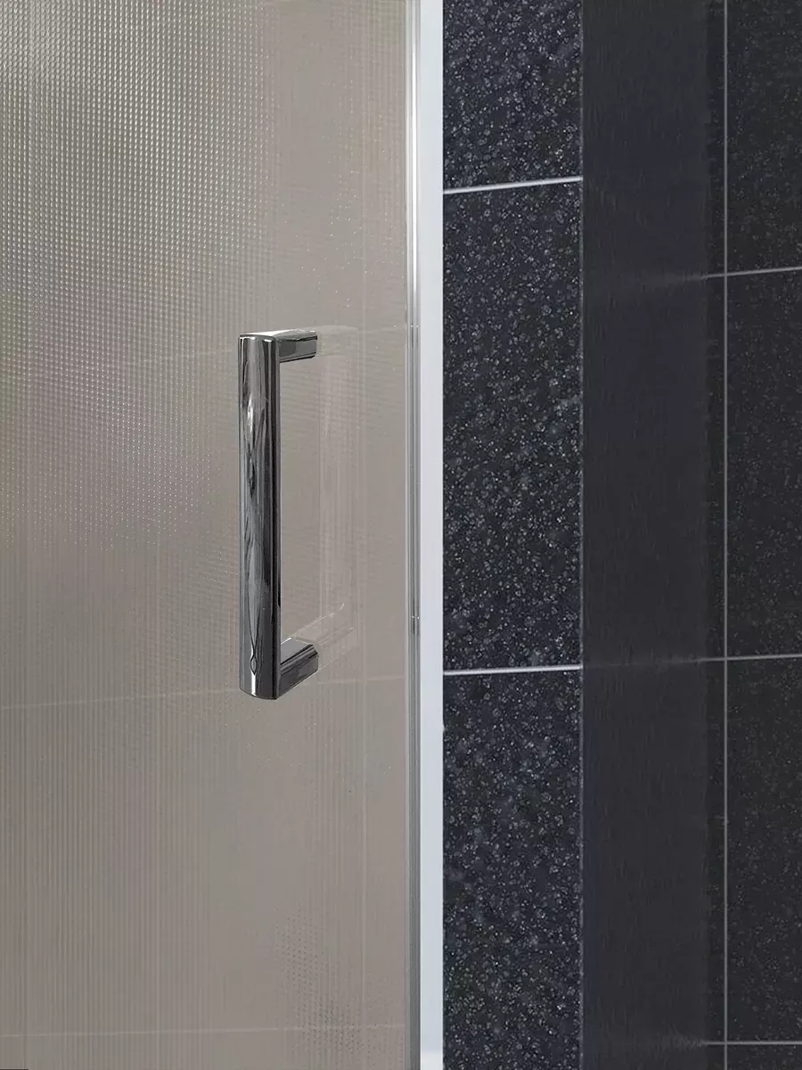 Mampara de ducha Frontal 1 fijo con 1 corredera mateado - modelo Contract