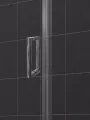 Mampara de ducha frontal 1 puerta abatible + lateral fijo, cierre al fijo - Serie 6