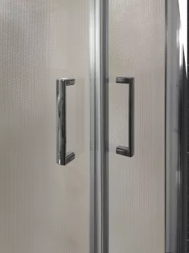 Mampara de ducha 2 fijos con 2 correderas en vértice cristal mate New Glass - modelo Remind 2