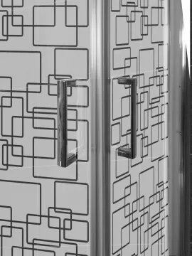 Mampara de apertura en vértice con serigrafía Paint 2