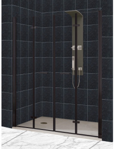 Mampara frontal 2 puertas plegables - modelo Zen 2