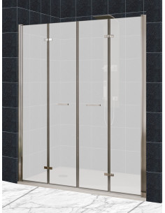 Mampara frontal 2 puertas plegables - modelo Zen 2