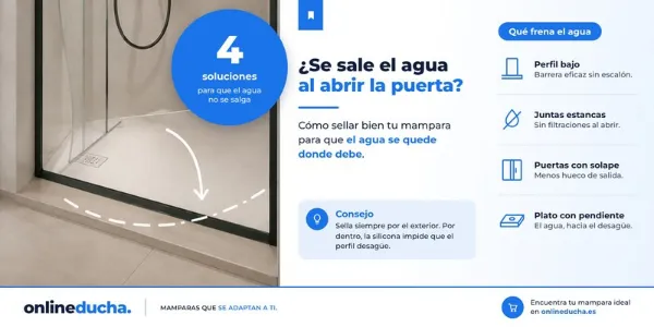 Cómo sellar una mampara de ducha para que no se salga el agua